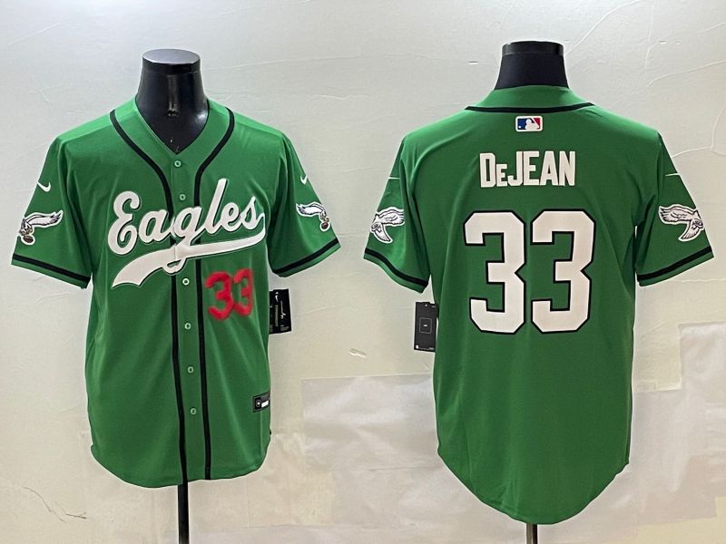 Men Philadelphia Eagles #33 Dejean Green three generations Jointly Name 2025 Nike Limited NFL Jersey style 20->->NFL Jersey